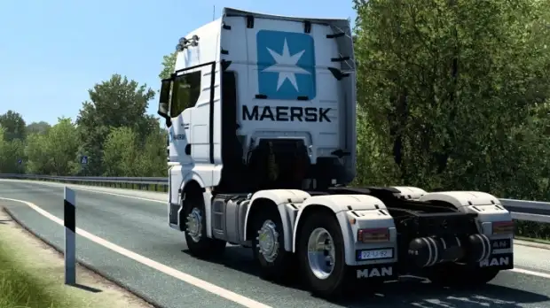 ETS2 - Man Tgx 2020 Maersk Skin V2.0 ETS2 - Man Tgx 2020 Maersk Skin V2.0