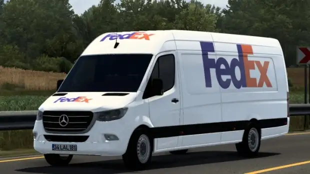 ETS2 - Skin Fedex Mercedes-Benz Sprinter 2019 V1.0
