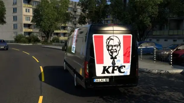 ETS2 - KFC 2018 Mercedes-Benz Sprinter 2019 Skin V2.0