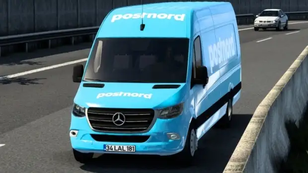 ETS2 - Mercedes-Benz Sprinter 2019 Postnord Skin V1.0 ETS2 - Mercedes-Benz Sprinter 2019 Postnord Skin V1.0