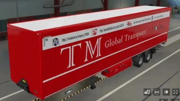ETS2 - Skin Ttrailer Red iloveitaly TM Global Transport ETS2 - Skin Ttrailer Red iloveitaly TM Global Transport
