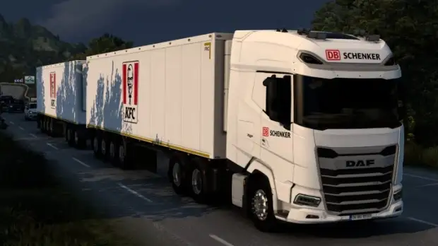 ETS2 - Skin SCS Box Trailer KFC 2018 V1.0 ETS2 - Skin SCS Box Trailer KFC 2018 V1.0