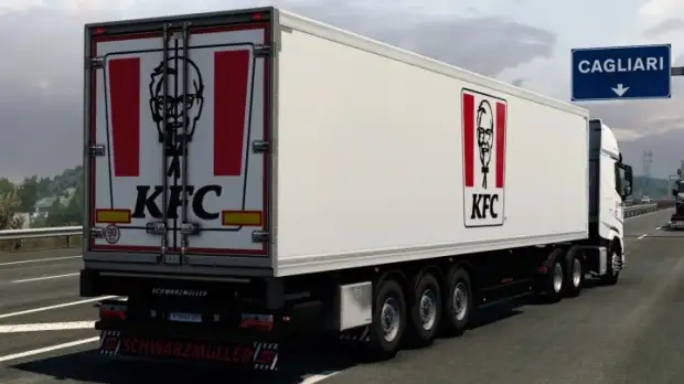 ETS2 - Schwarzmuller Refrigerated KFC 2018 V1.0