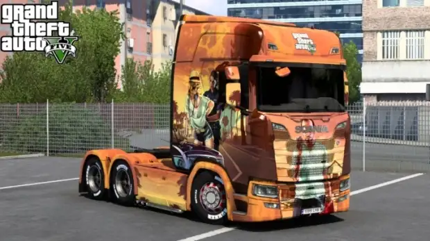 ETS2 - Scania Grand Theft Auto V Skin ETS2 - Scania Grand Theft Auto V Skin