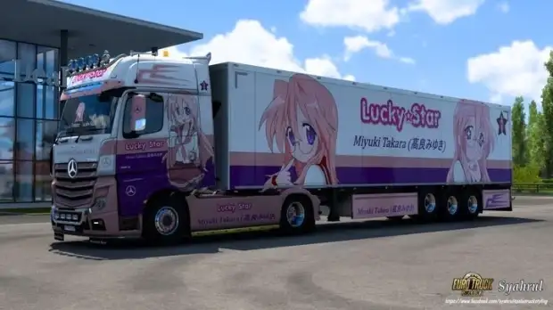 ETS2 - Mercedes Actros MP4 Miyuki Takara Lucky Star Skin V1.0 ETS2 - Mercedes Actros MP4 Miyuki Takara Lucky Star Skin V1.0