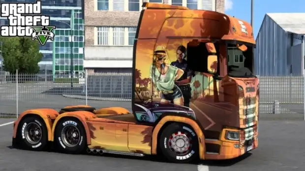ETS2 - Scania Grand Theft Auto V Skin ETS2 - Scania Grand Theft Auto V Skin