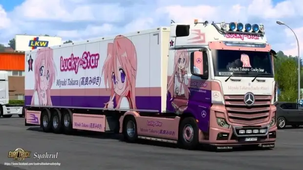 ETS2 - Mercedes Actros MP4 Miyuki Takara Lucky Star Skin V1.0 ETS2 - Mercedes Actros MP4 Miyuki Takara Lucky Star Skin V1.0