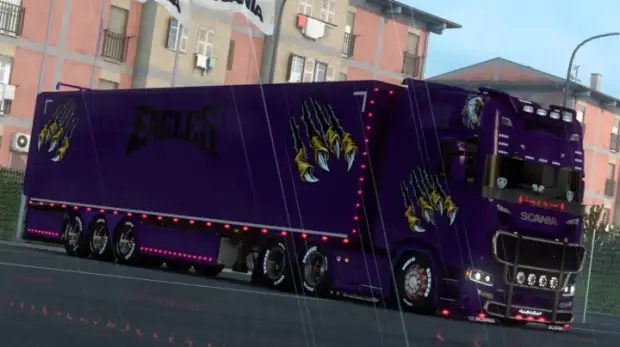 ETS2 - Scania Bright Purple Eagle Skin ETS2 - Scania Bright Purple Eagle Skin