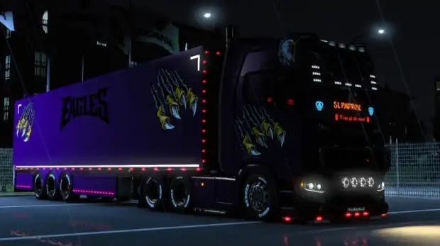 ETS2 - Scania Bright Purple Eagle Skin ETS2 - Scania Bright Purple Eagle Skin