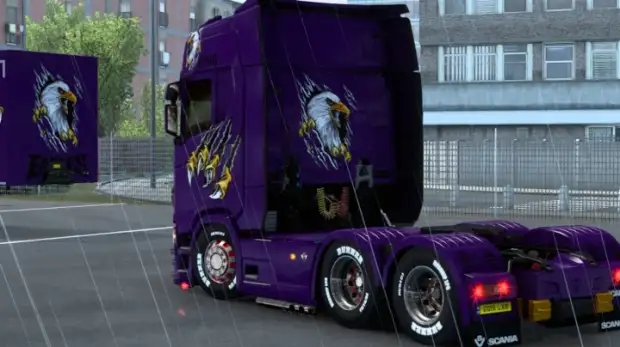 ETS2 - Scania Bright Purple Eagle Skin ETS2 - Scania Bright Purple Eagle Skin