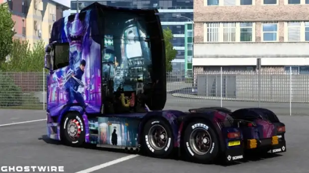 ETS2 - Scania Ghostwire Tokyo Skin ETS2 - Scania Ghostwire Tokyo Skin