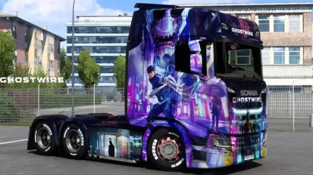 ETS2 - Scania Ghostwire Tokyo Skin ETS2 - Scania Ghostwire Tokyo Skin