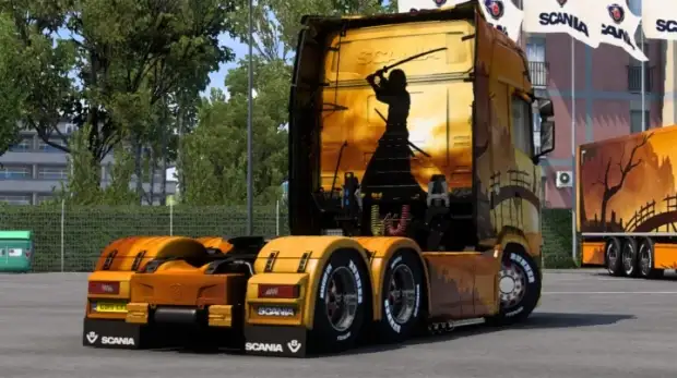 ETS2 - Scania Samurai Painting Art Skin ETS2 - Scania Samurai Painting Art Skin