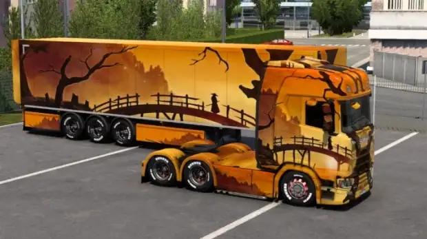 ETS2 - Scania Samurai Painting Art Skin ETS2 - Scania Samurai Painting Art Skin
