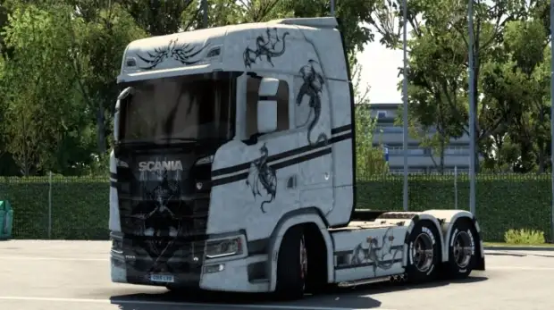 ETS2 - Black Dragon Scania Skin ETS2 - Black Dragon Scania Skin