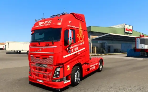 ETS2 - Volvo FH 2012 XL Vigili del Fuoco Skin