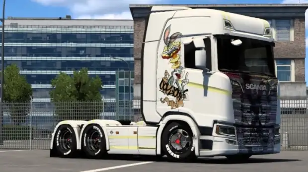 ETS2 - Scania Bugs Bunny Skin 02 ETS2 - Scania Bugs Bunny Skin 02