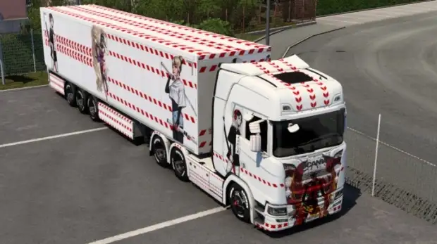 ETS2 - Scania Anime Katana Girl Skin ETS2 - Scania Anime Katana Girl Skin