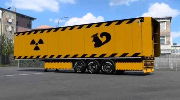 ETS2 - Trailer Nuclear Signs Skin ETS2 - Trailer Nuclear Signs Skin