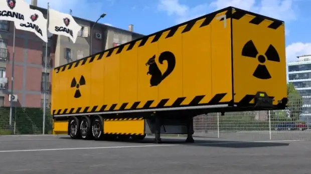 ETS2 - Trailer Nuclear Signs Skin ETS2 - Trailer Nuclear Signs Skin
