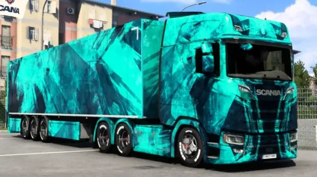 ETS2 - Scania Blue Skin ETS2 - Scania Blue Skin