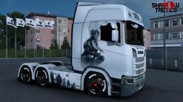 ETS2 - Scania Shadow Tactics Blades of the Shogun Skin Pack ( 5 Skins ) ETS2 - Scania Shadow Tactics Blades of the Shogun Skin Pack ( 5 Skins )