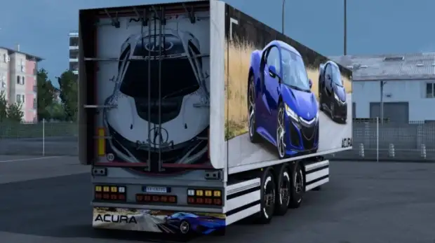 ETS2 - Acura NSX Trailer Skin ETS2 - Acura NSX Trailer Skin