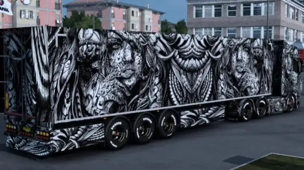 ETS2 - Scania Monochrome Artwork Skin ETS2 - Scania Monochrome Artwork Skin