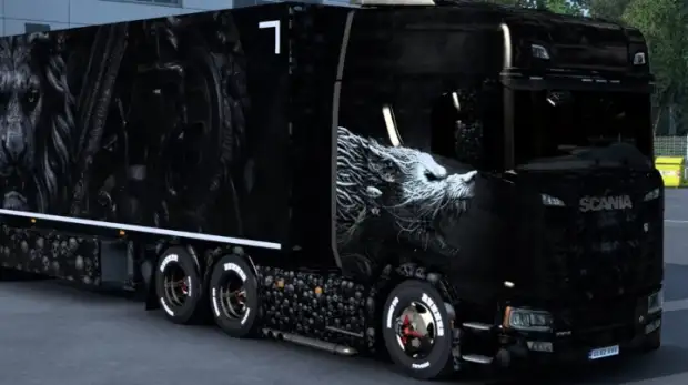 ETS2 - Scania Skull Black Wolf Skin ETS2 - Scania Skull Black Wolf Skin