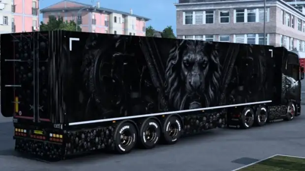 ETS2 - Scania Skull Black Wolf Skin ETS2 - Scania Skull Black Wolf Skin