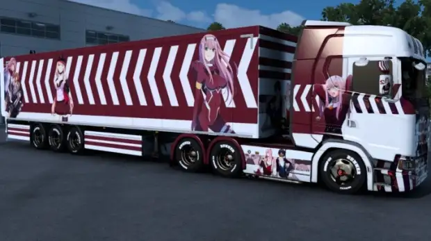 ETS2 - Zero Two Anime Skin ETS2 - Zero Two Anime Skin