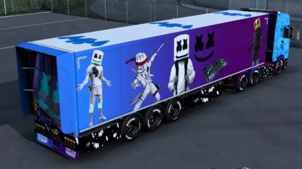 ETS2 - Scania Marshmello Skin ETS2 - Scania Marshmello Skin
