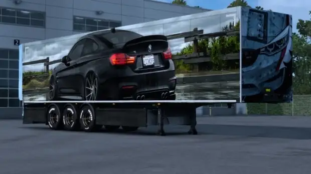ETS2 - Bmw M4 Trailer Skin ETS2 - Bmw M4 Trailer Skin