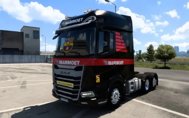 ETS2 - DAF 2021 Mammoet Skin V1.0 ETS2 - DAF 2021 Mammoet Skin V1.0