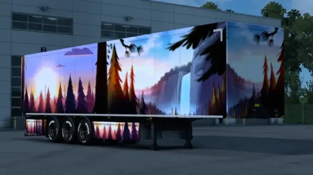 ETS2 - Waterfall Artwork Skin ETS2 - Waterfall Artwork Skin