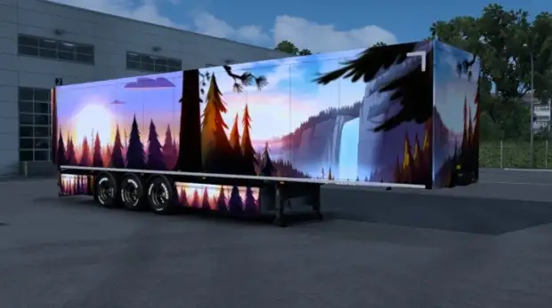 ETS2 - Waterfall Artwork Skin ETS2 - Waterfall Artwork Skin