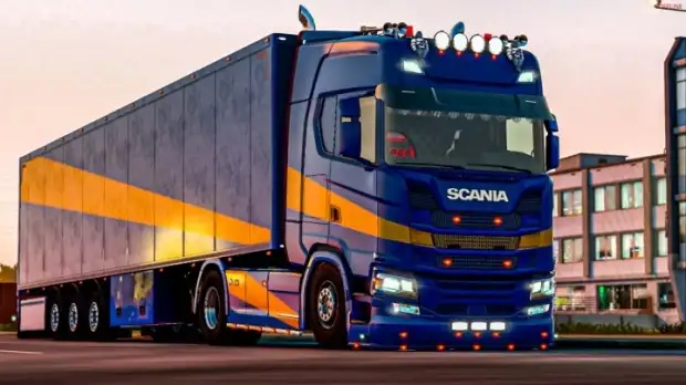 ETS2 - Sunrise Scania with Trailer ETS2 - Sunrise Scania with Trailer