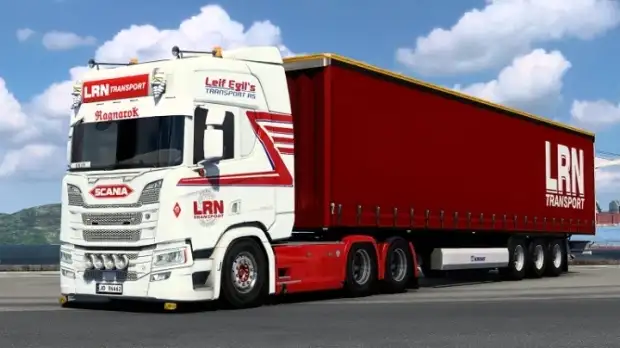 ETS2 - Scania R LRN / Leif Egil Transport Valhall Skin v1.0 ETS2 - Scania R LRN / Leif Egil Transport Valhall Skin v1.0