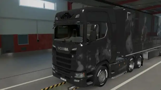 ETS2 - Black and White Anime Skin Part 02 ETS2 - Black and White Anime Skin Part 02