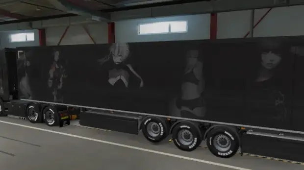 ETS2 - Black and White Anime Skin Part 02 ETS2 - Black and White Anime Skin Part 02
