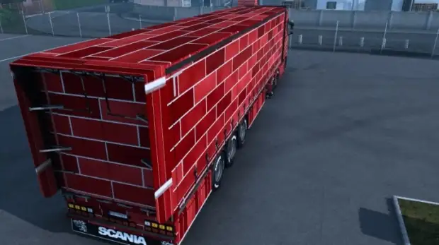 ETS2 - Red Wall Skin V1.0 ETS2 - Red Wall Skin V1.0