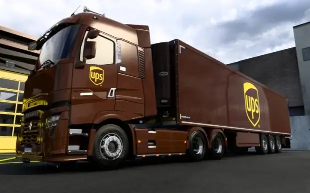 ETS2 - Renault Range T UPS Skin V1.0 ETS2 - Renault Range T UPS Skin V1.0
