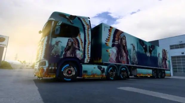 ETS2 - Scania New Skin Project Native Girl V0.7 ETS2 - Scania New Skin Project Native Girl V0.7