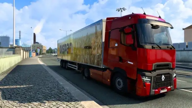 ETS2 - Trailer Skin Dispan and Transportes Rapido Portuguese Companies V2.0 ETS2 - Trailer Skin Dispan and Transportes Rapido Portuguese Companies V2.0