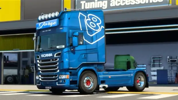 ETS2 - Jorge Scania R580 Bebinue edition skin v1.0 ETS2 - Jorge Scania R580 Bebinue edition skin v1.0