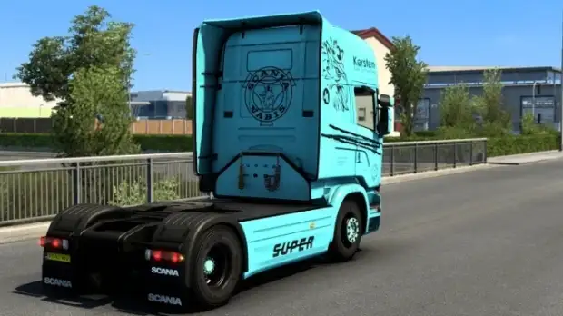 ETS2 - Scania RJL Kersten Transporte Skin (1.43.x)
