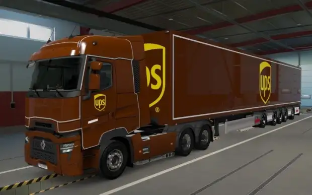 ETS2 - Renault Range T UPS Skin V1.0 (1.43.x) ETS2 - Renault Range T UPS Skin V1.0 (1.43.x)