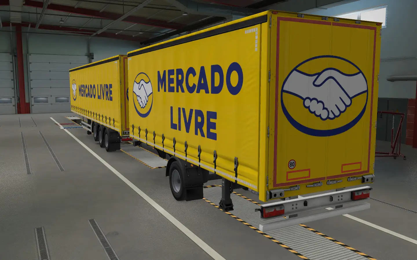 ETS2 - Mercado Livre Skin Trailer (1.43.x)