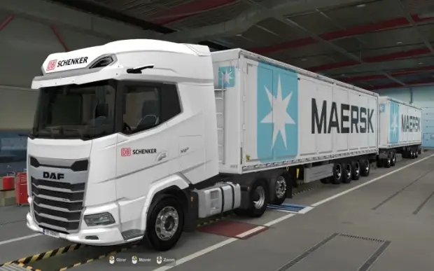 ETS2 - Kraker Walkingfloor Maersk White Skin (1.43.x) ETS2 - Kraker Walkingfloor Maersk White Skin (1.43.x)