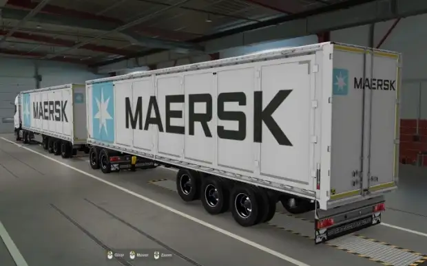 ETS2 - Kraker Walkingfloor Maersk White Skin (1.43.x) ETS2 - Kraker Walkingfloor Maersk White Skin (1.43.x)
